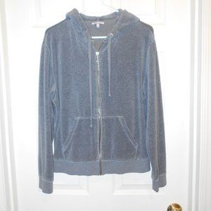 Juicy Couture 3 PC Sweat Suit Med Gray Velour $35